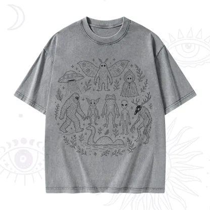 Purplehecate Respect the Locals Cryptid Washed T-Shirt