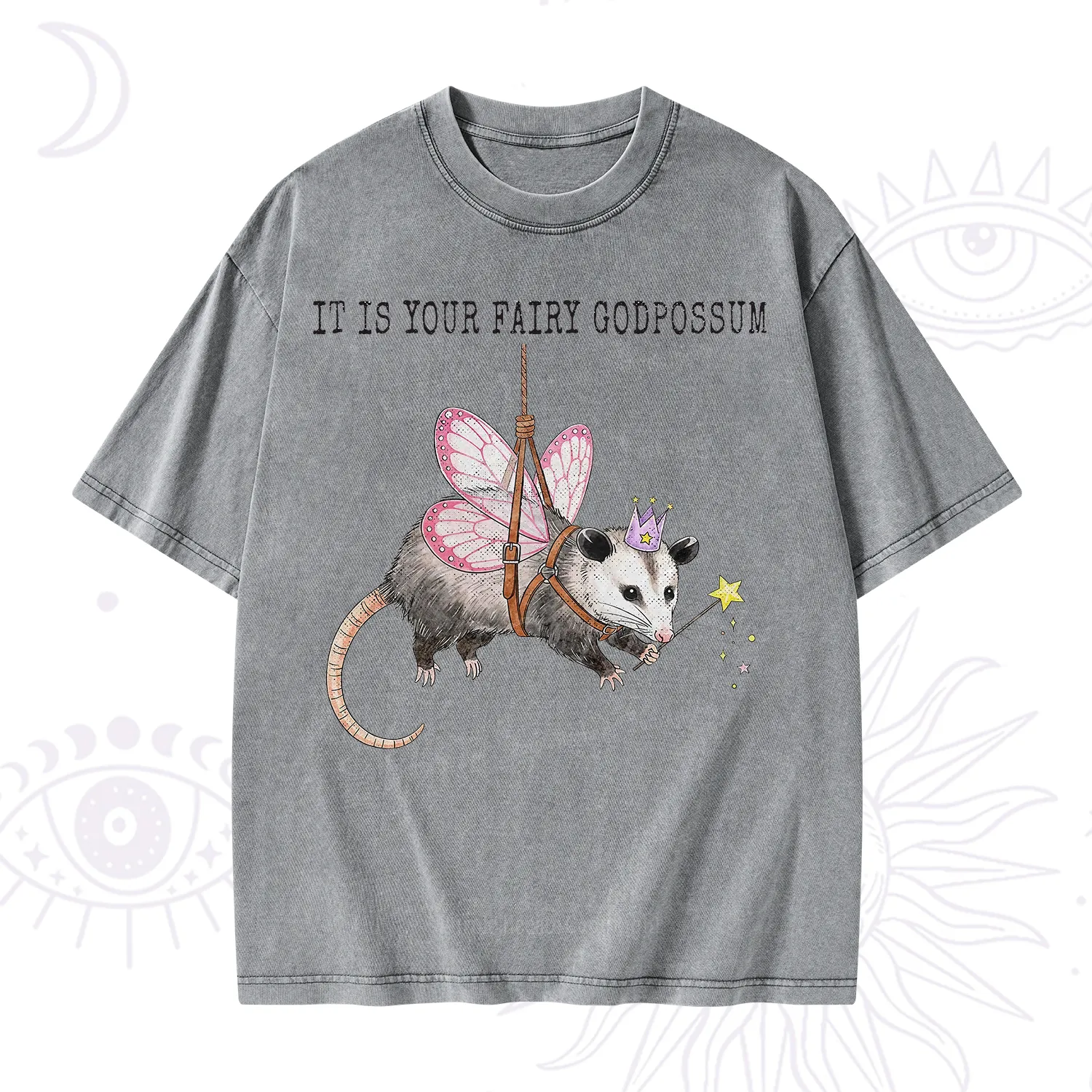 Purplehecate It Is Your Fairy Godpossum Washed T-Shirt