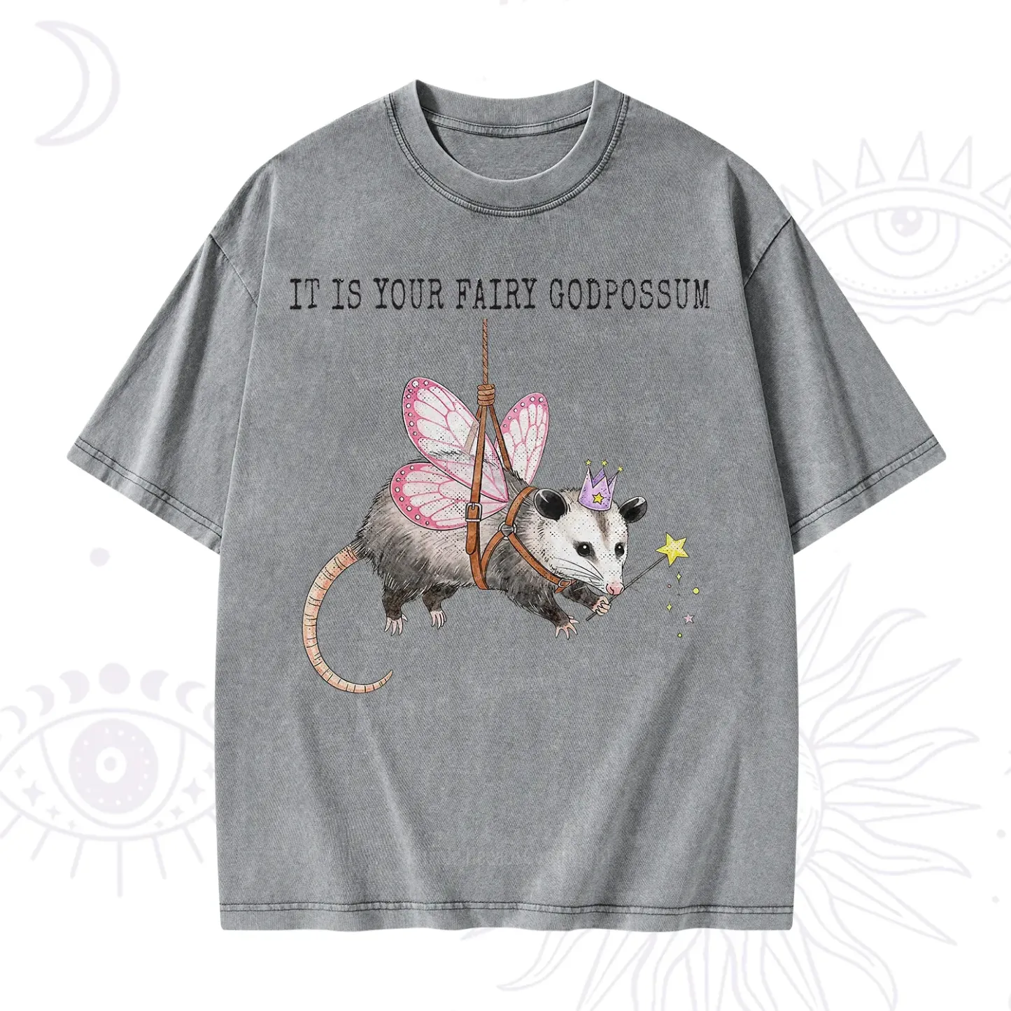 Purplehecate It Is Your Fairy Godpossum Washed T-Shirt