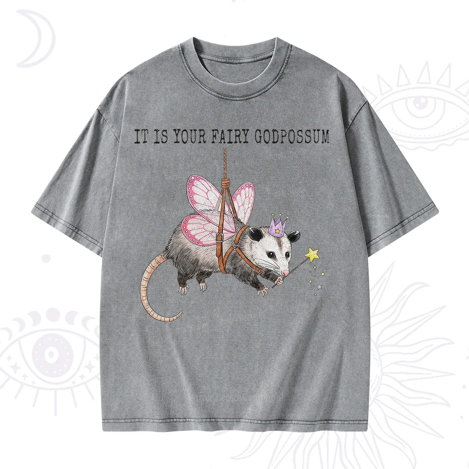 Purplehecate It Is Your Fairy Godpossum Washed T-Shirt