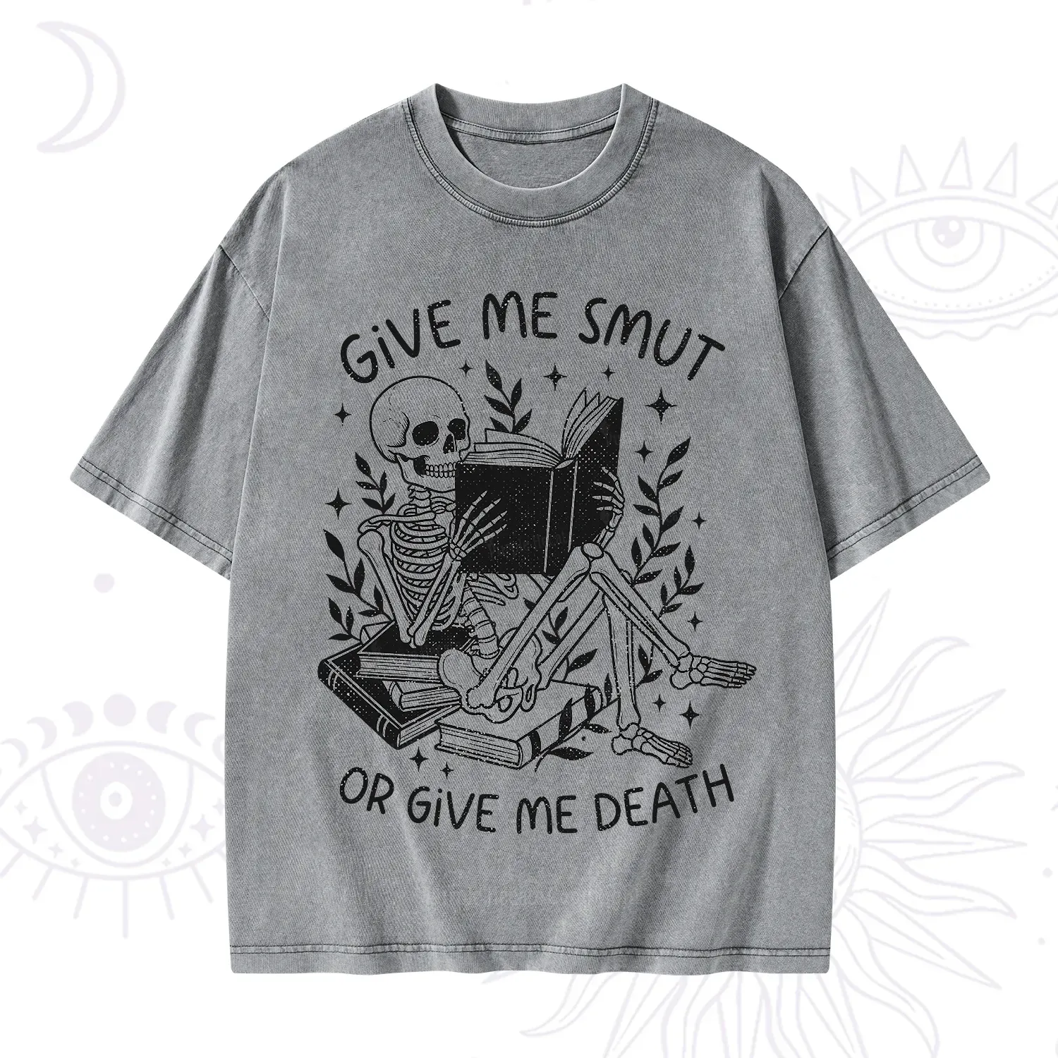 Purplehecate Give Me Smut Or Give Me Death Washed T-Shirt
