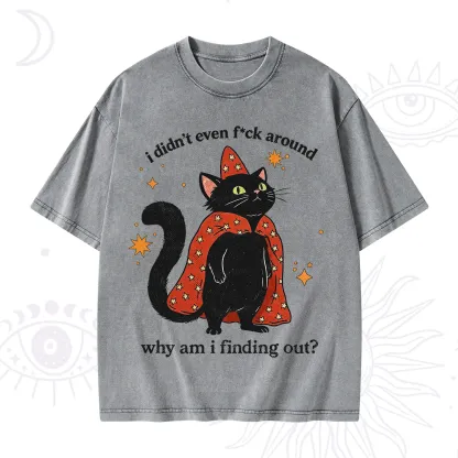 Purplehecate I Didn't Even F*ck Around Washed T-Shirt