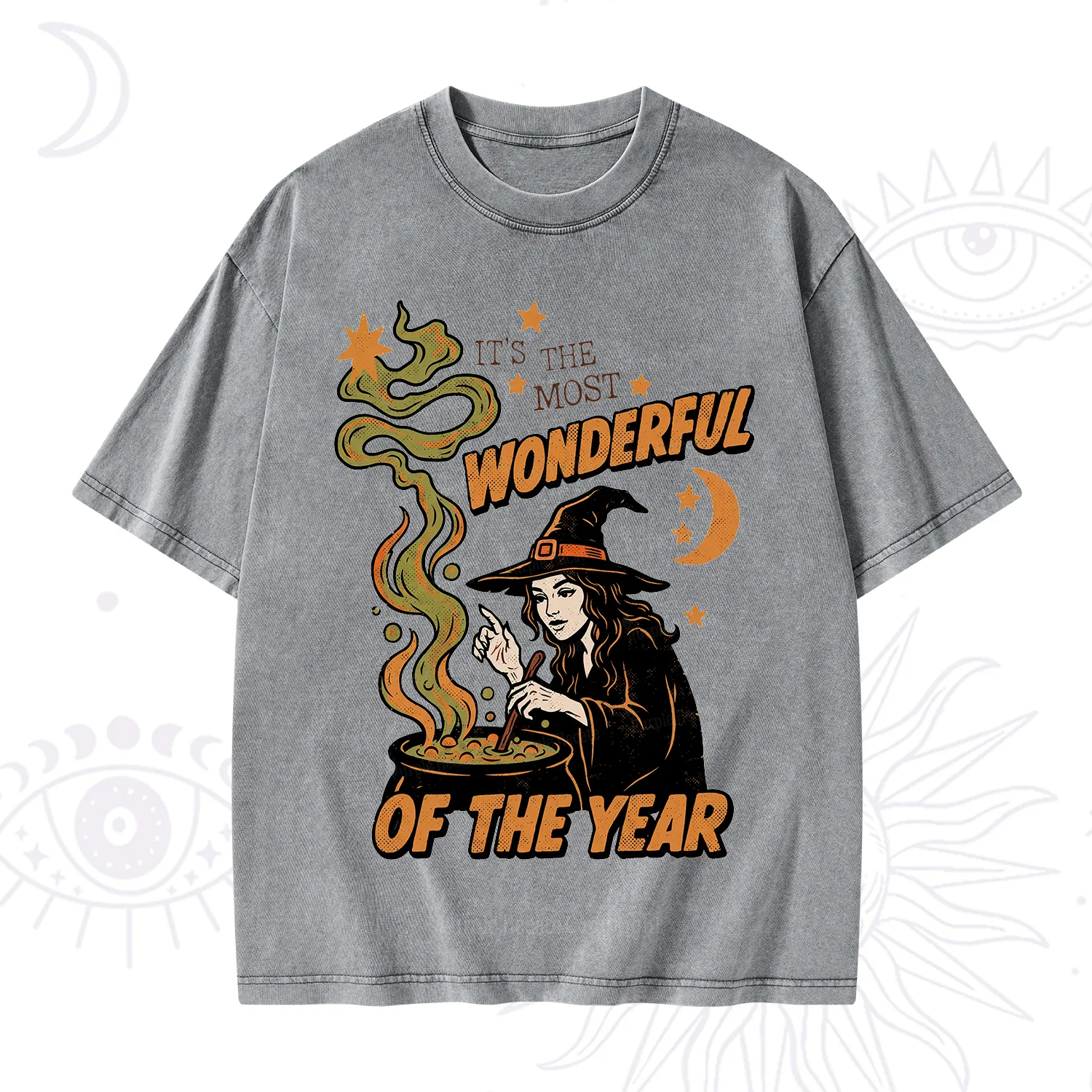 Purplehecate Is The Most Wonderful Time Halloween Washed T-Shirt