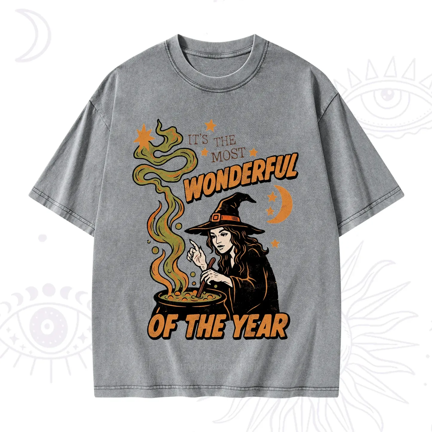 Purplehecate Is The Most Wonderful Time Halloween Washed T-Shirt