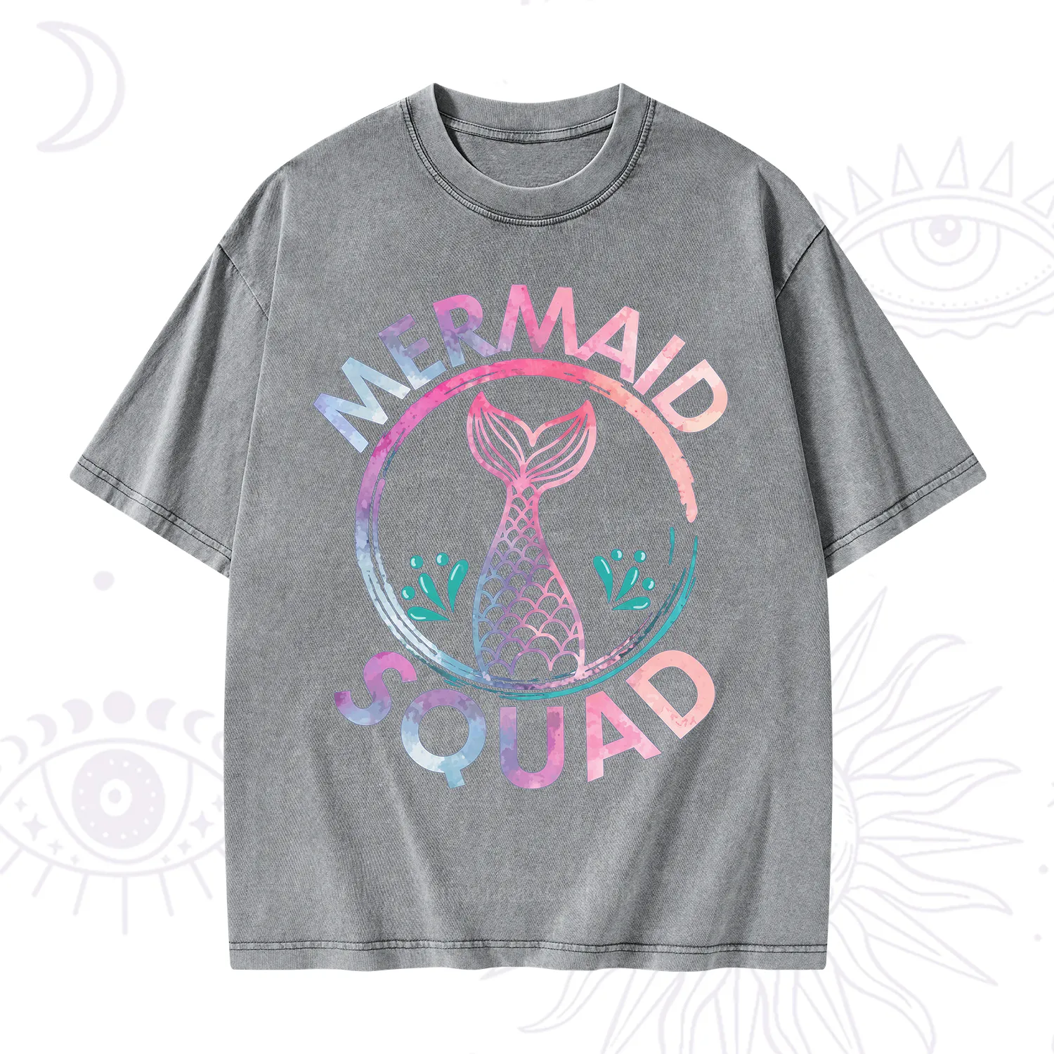 Purplehecate Mermaid Squad Washed T-Shirt