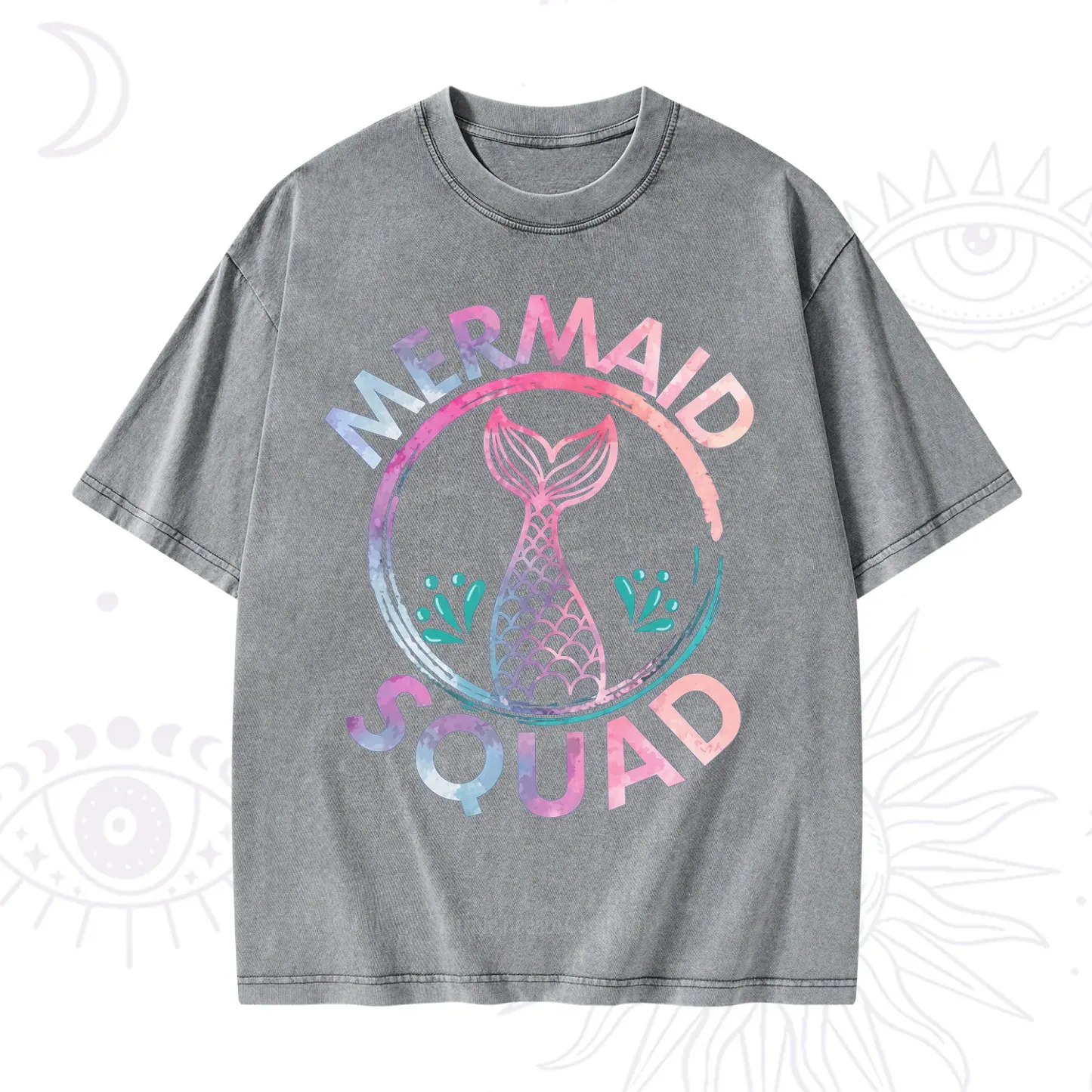 Purplehecate Mermaid Squad Washed T-Shirt