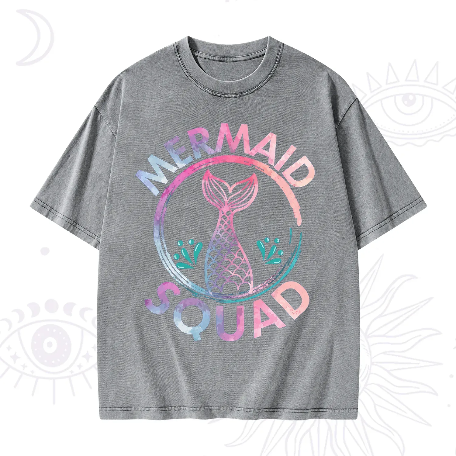 Purplehecate Mermaid Squad Washed T-Shirt