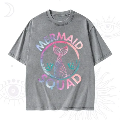 Purplehecate Mermaid Squad Washed T-Shirt