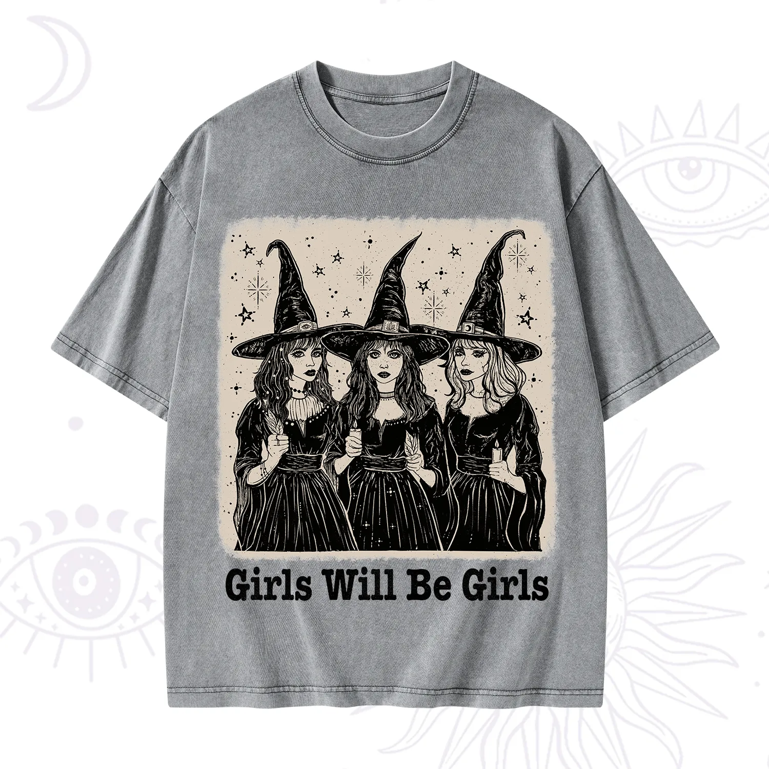 Purplehecate Girls Will Be Girls Washed T-Shirt