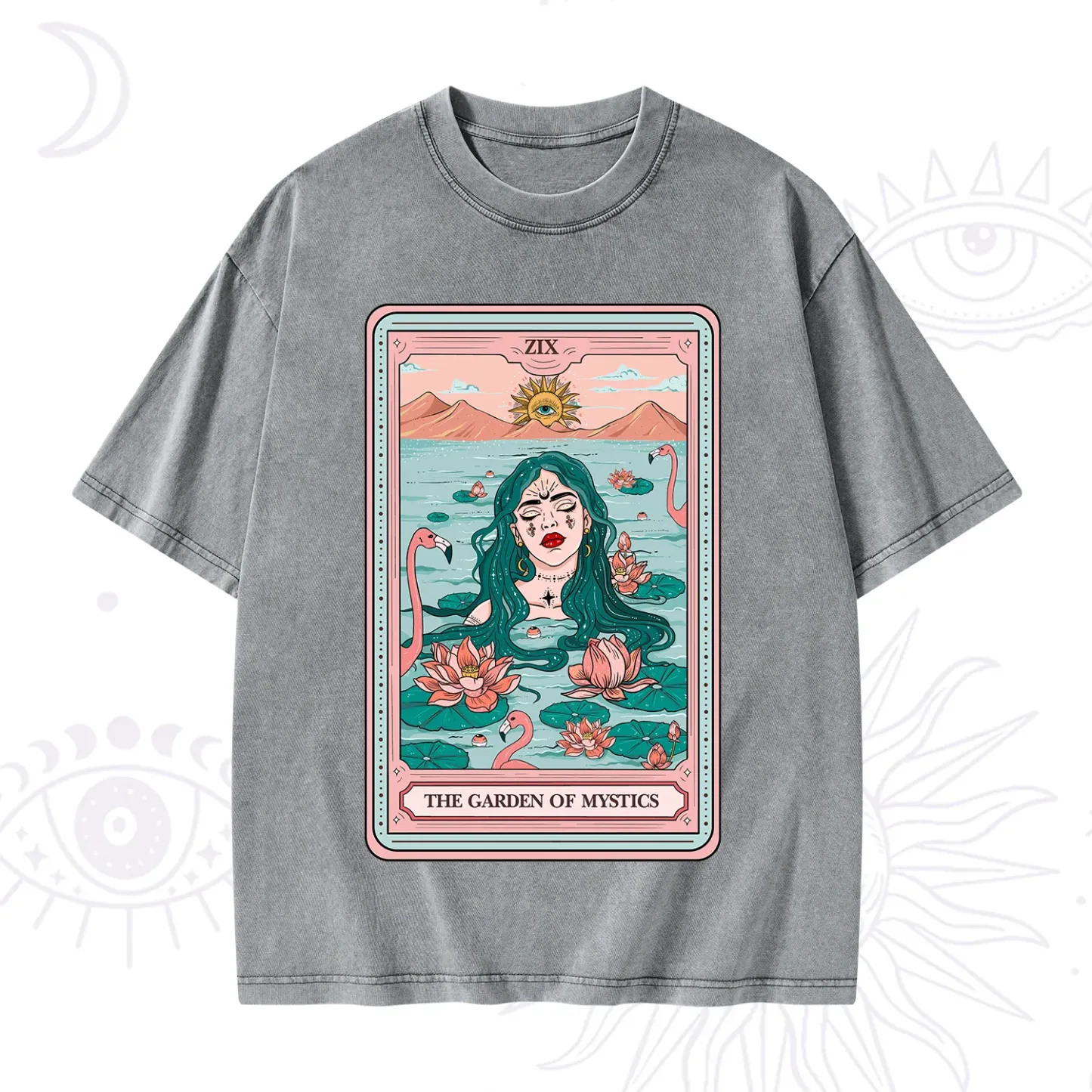 Purplehecate The Garden Of Mystics Tarot Washed T-Shirt
