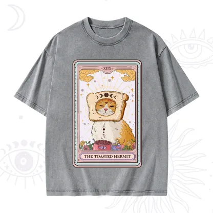 Purplehecate The Toasted Hermit Tarot Washed T-Shirt