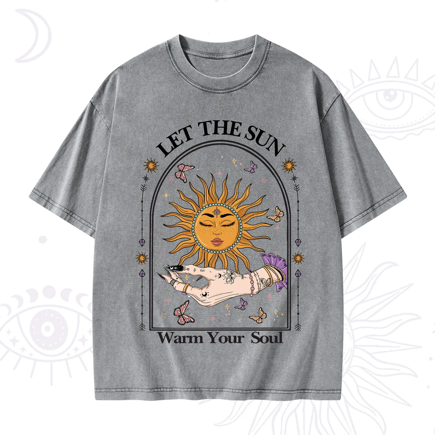 Purplehecate Let The Sun Warm Your Soul Washed T-Shirt