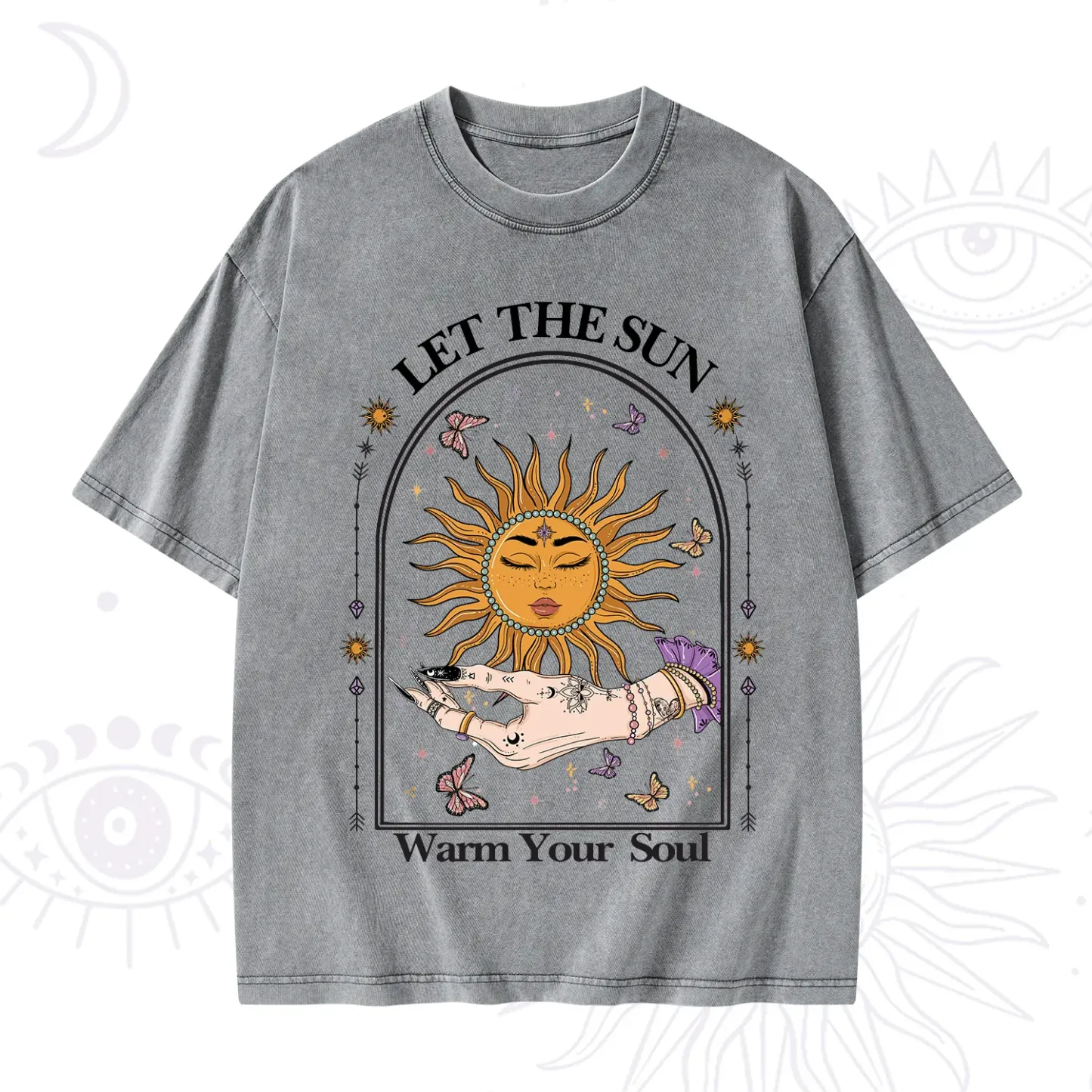 Purplehecate Let The Sun Warm Your Soul Washed T-Shirt