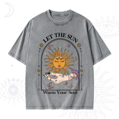 Purplehecate Let The Sun Warm Your Soul Washed T-Shirt