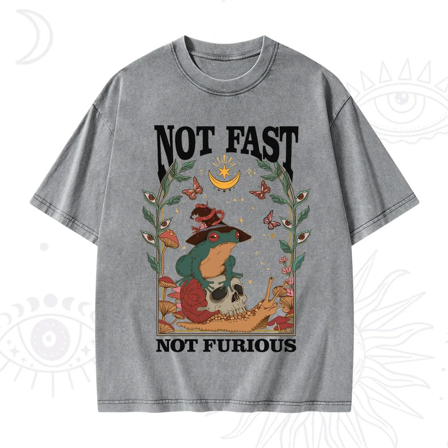 Purplehecate Not Fast Not Furious Washed T-Shirt