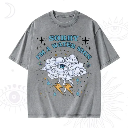 Purplehecate Sorry I'm A Water Sign Washed T-Shirt