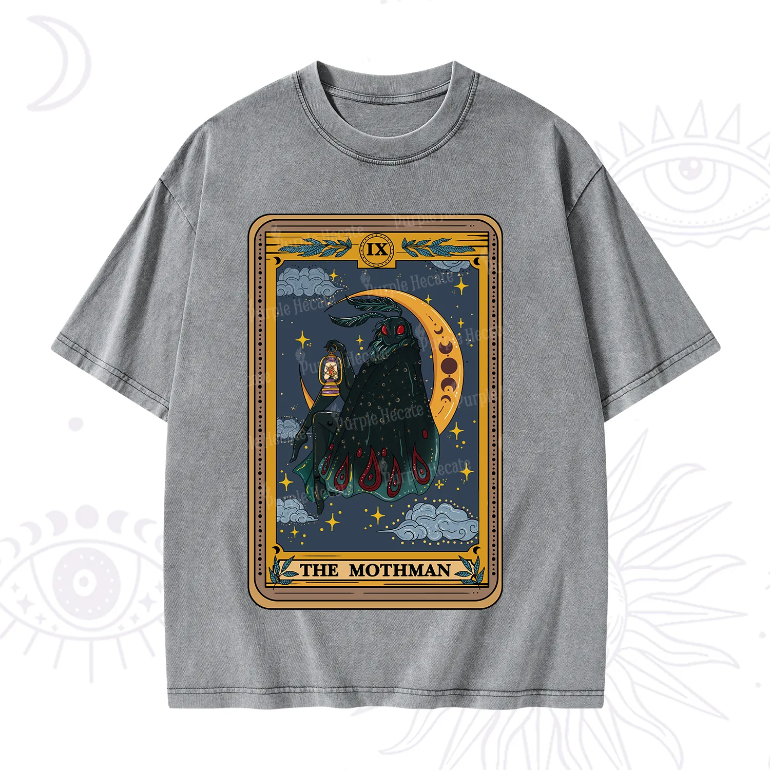 Purplehecate The Mothmen Tarot Washed T-Shirt