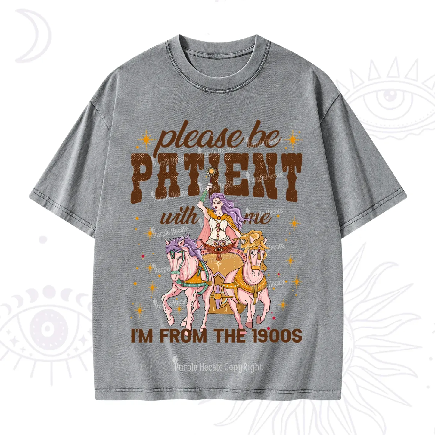 Purplehecate Please Be Patient With Me I'm From The 1900s Washed T-Shirt