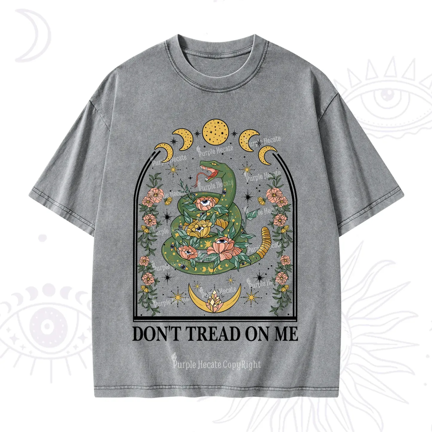 Purplehecate Don't Tread On Me Washed T-Shirt