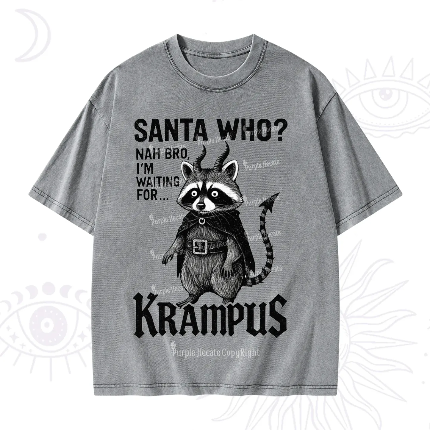 Purplehecate Santa Who? Nah Bro I'm Waiting for Krampus Christmas Wash