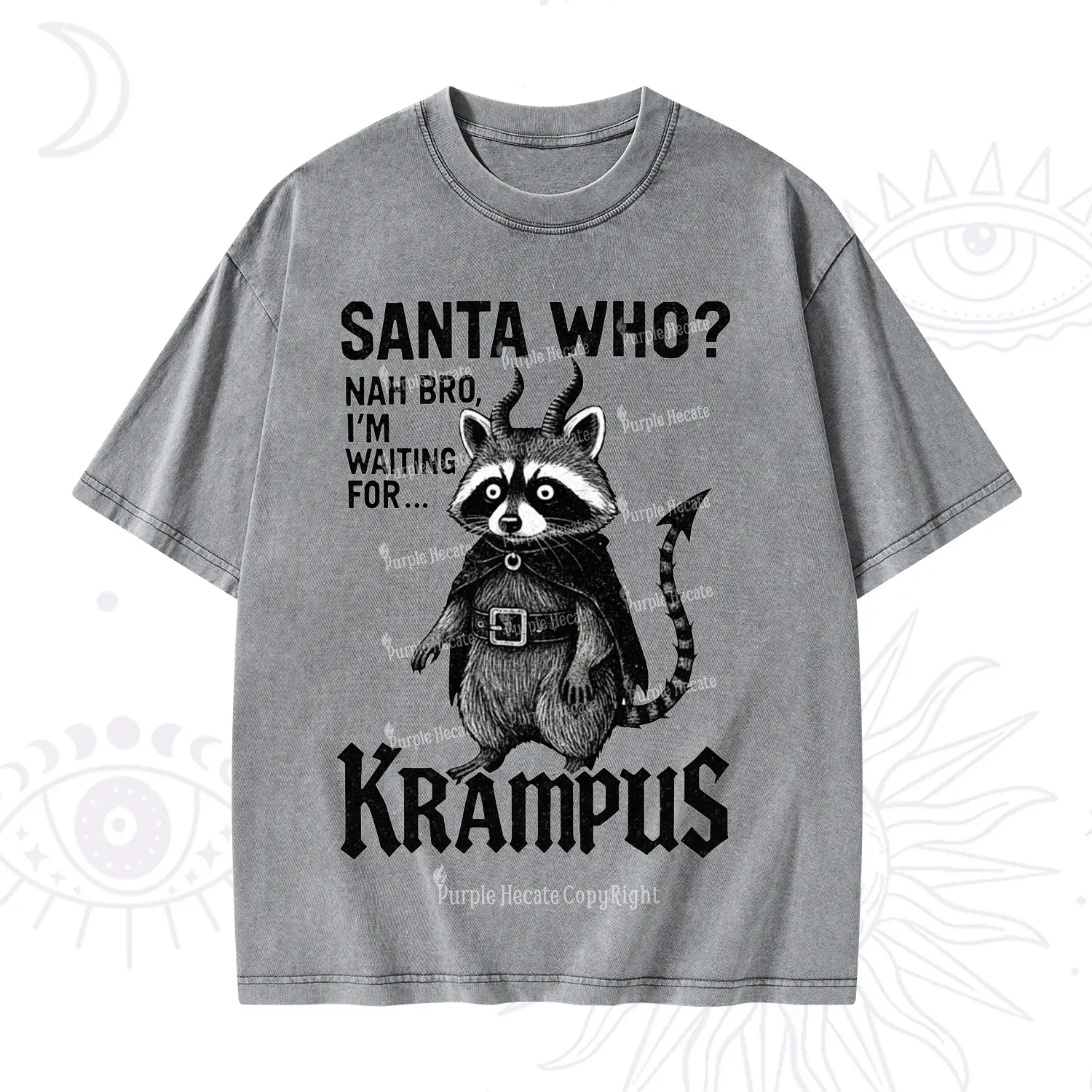 Purplehecate Santa Who? Nah Bro I'm Waiting for Krampus Christmas Wash
