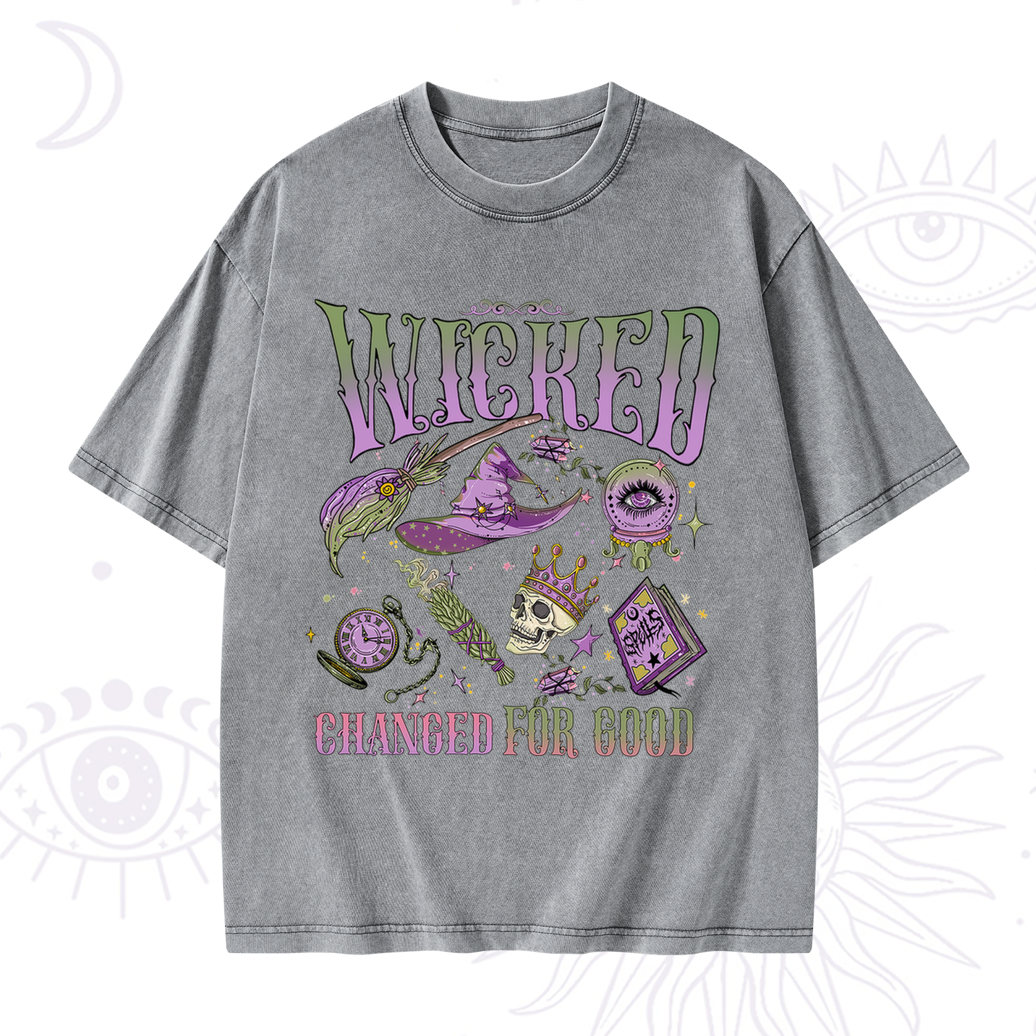Purplehecate Wicked Changed For Good Washed T-Shirt