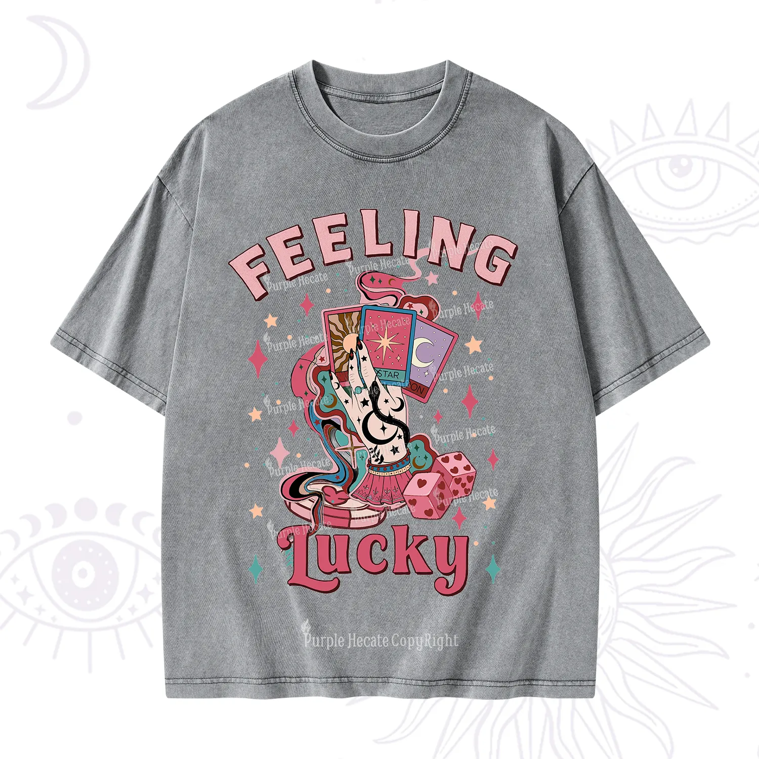 Purplehecate Feeling Lucky Valentine Washed T-Shirt