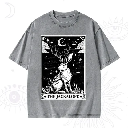 Purplehecate The Jackalope Tarot Washed T-Shirt