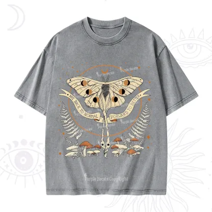Purplehecate Celestial Moth Washed T-Shirt