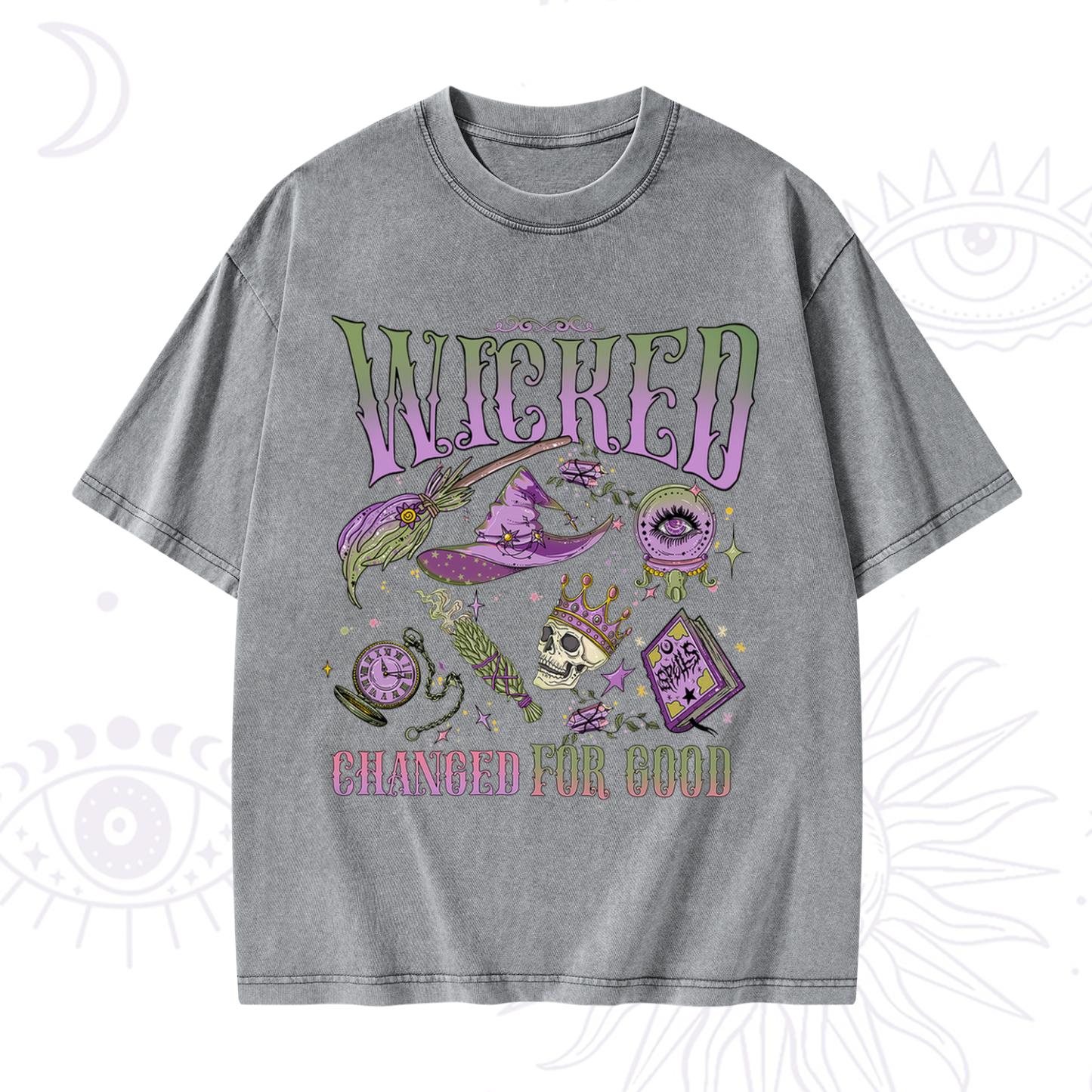 Purplehecate Wicked Changed For Good Washed T-Shirt