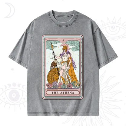 Purplehecate The Athena Tarot Washed T-Shirt