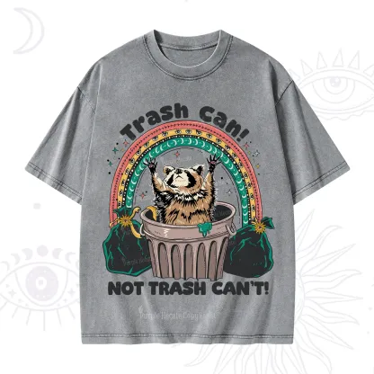 Purplehecate Trash Can Not Trash Can't Raccoon Washed T-Shirt