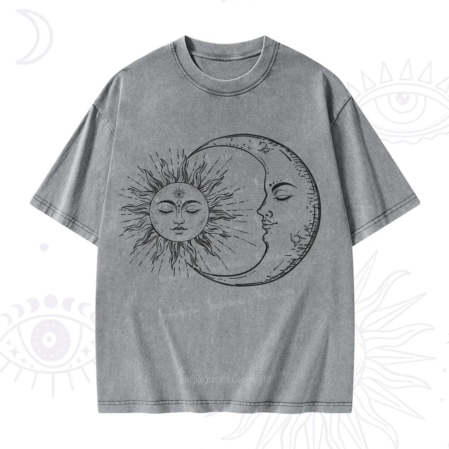 Purplehecate The Moon And The Sun Washed T-Shirt