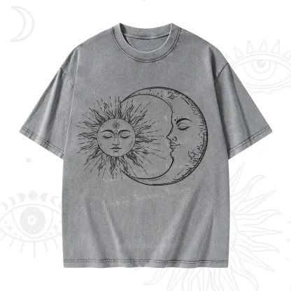 Purplehecate The Moon And The Sun Washed T-Shirt