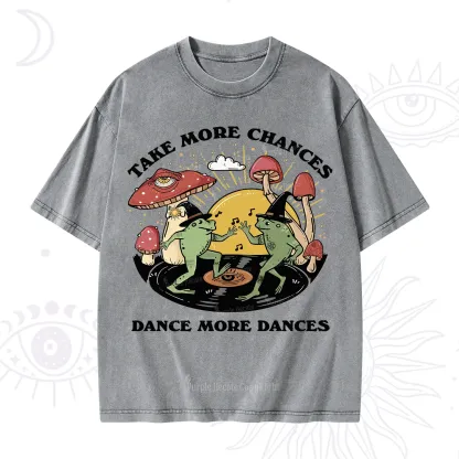 Purplehecate Dancing Frogs Washed T-Shirt