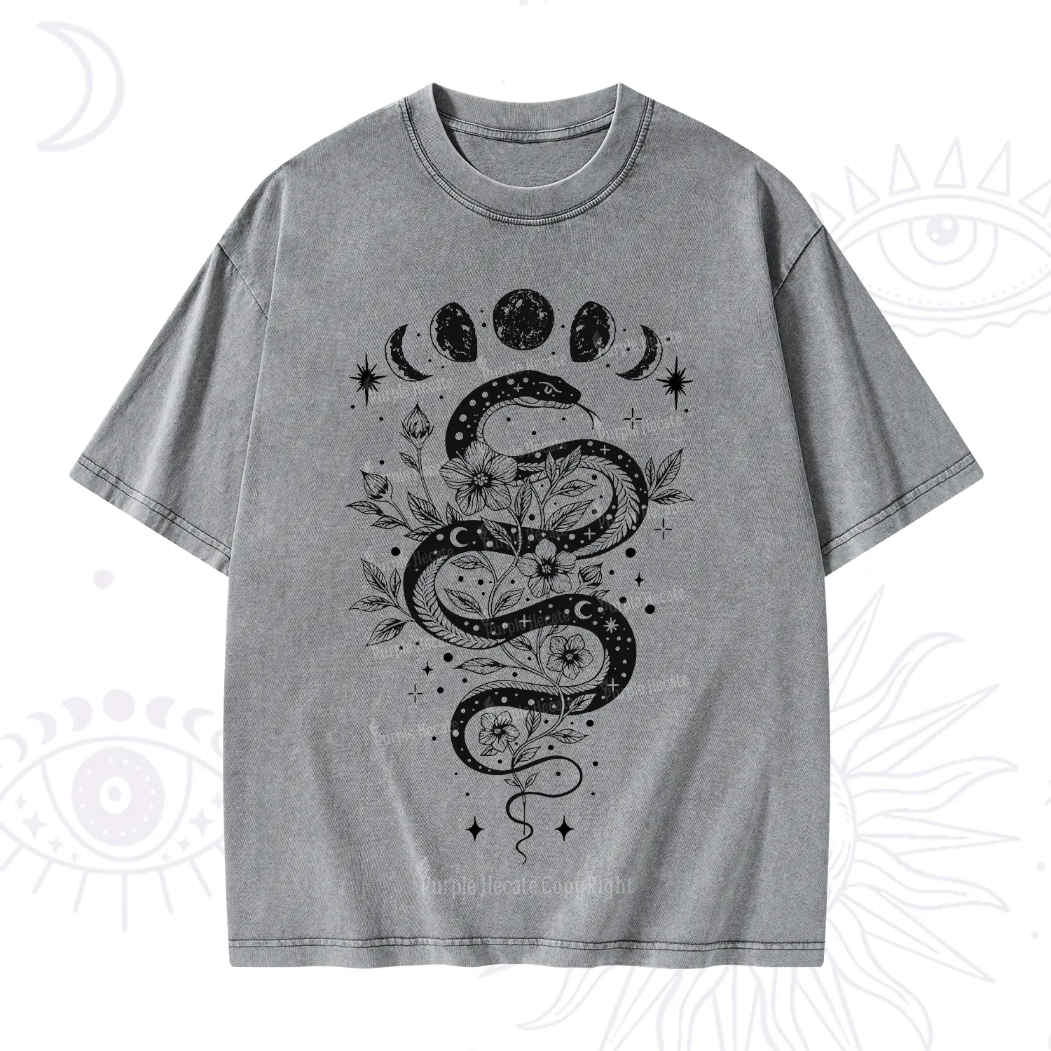 Purplehecate Serpent Spell Washed T-Shirt