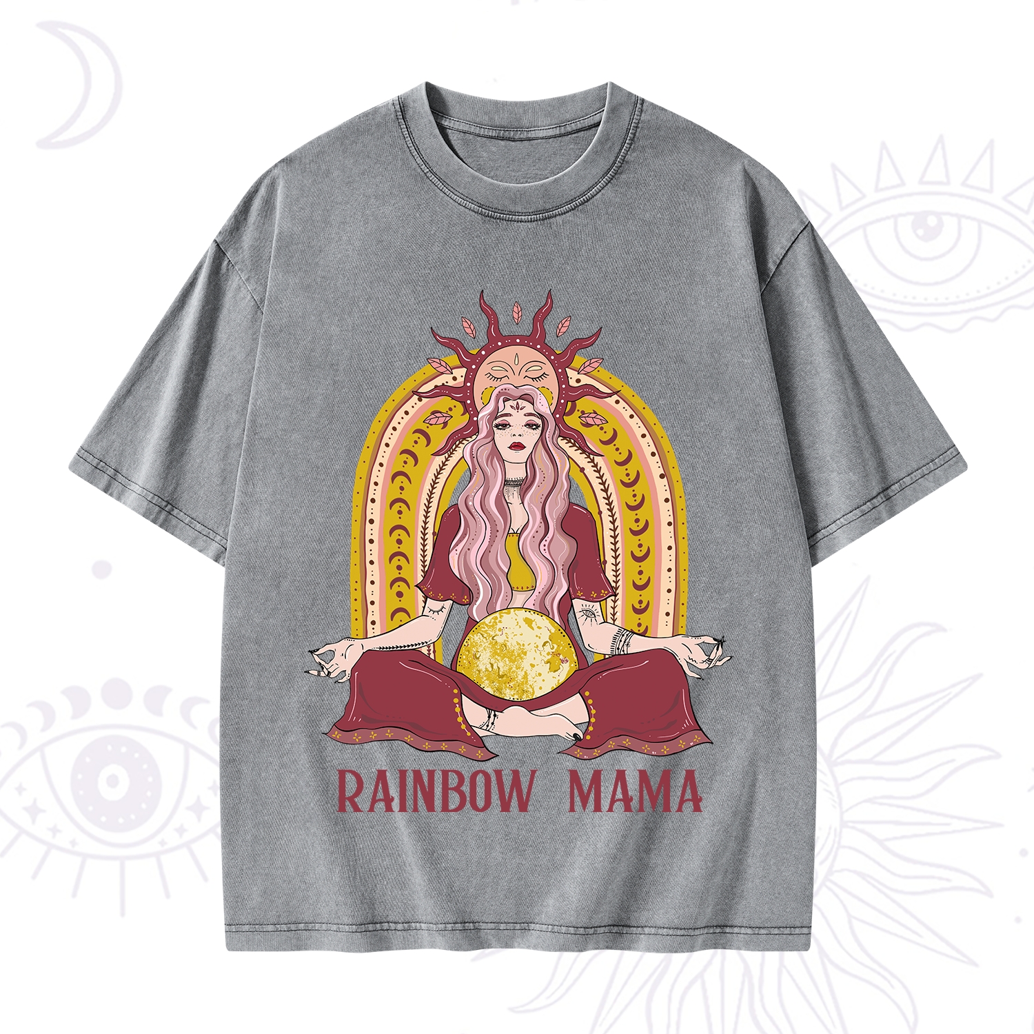 Purplehecate Rainbow Mama Washed T-Shirt