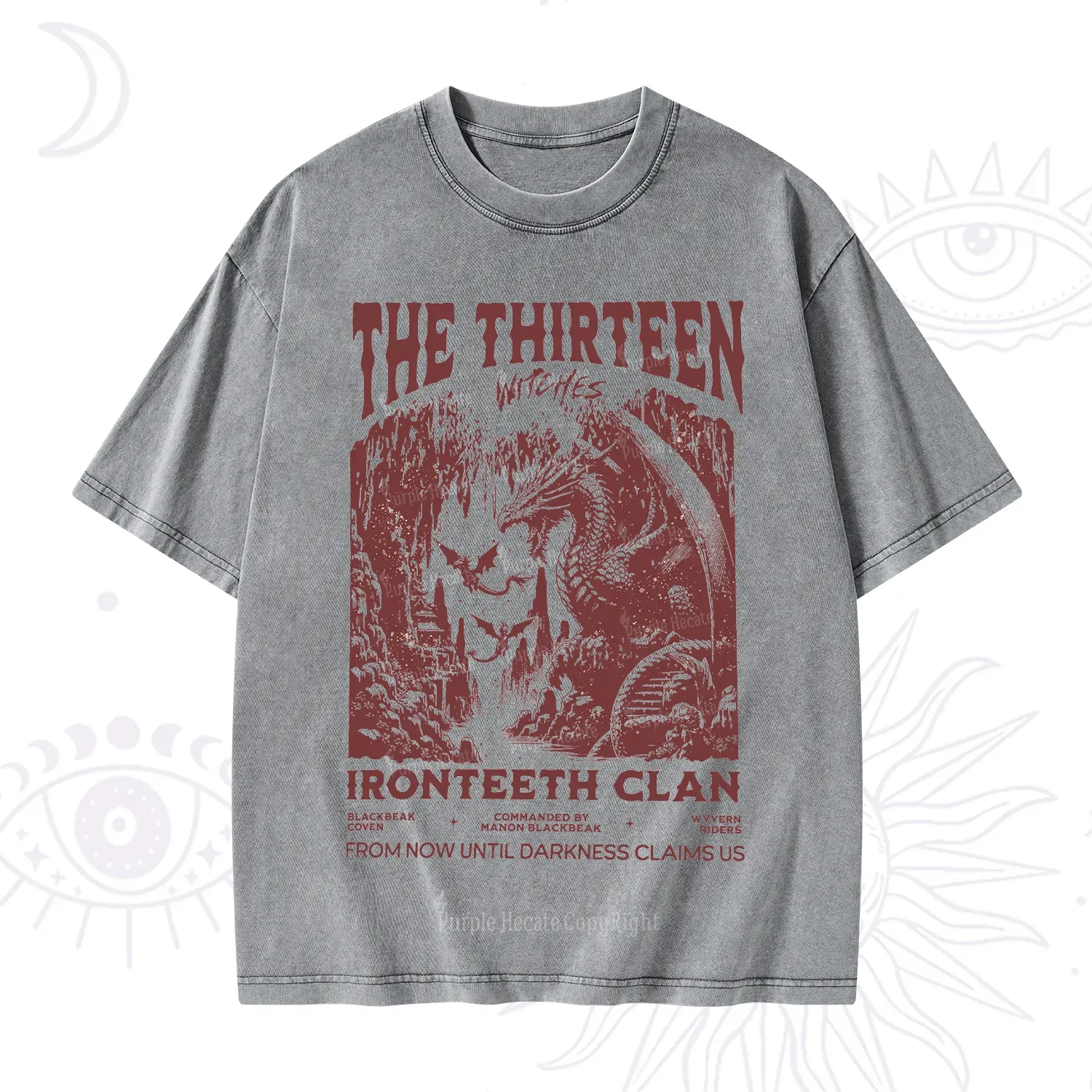 Purplehecate Thirteen Winged Sisters Washed T-Shirt