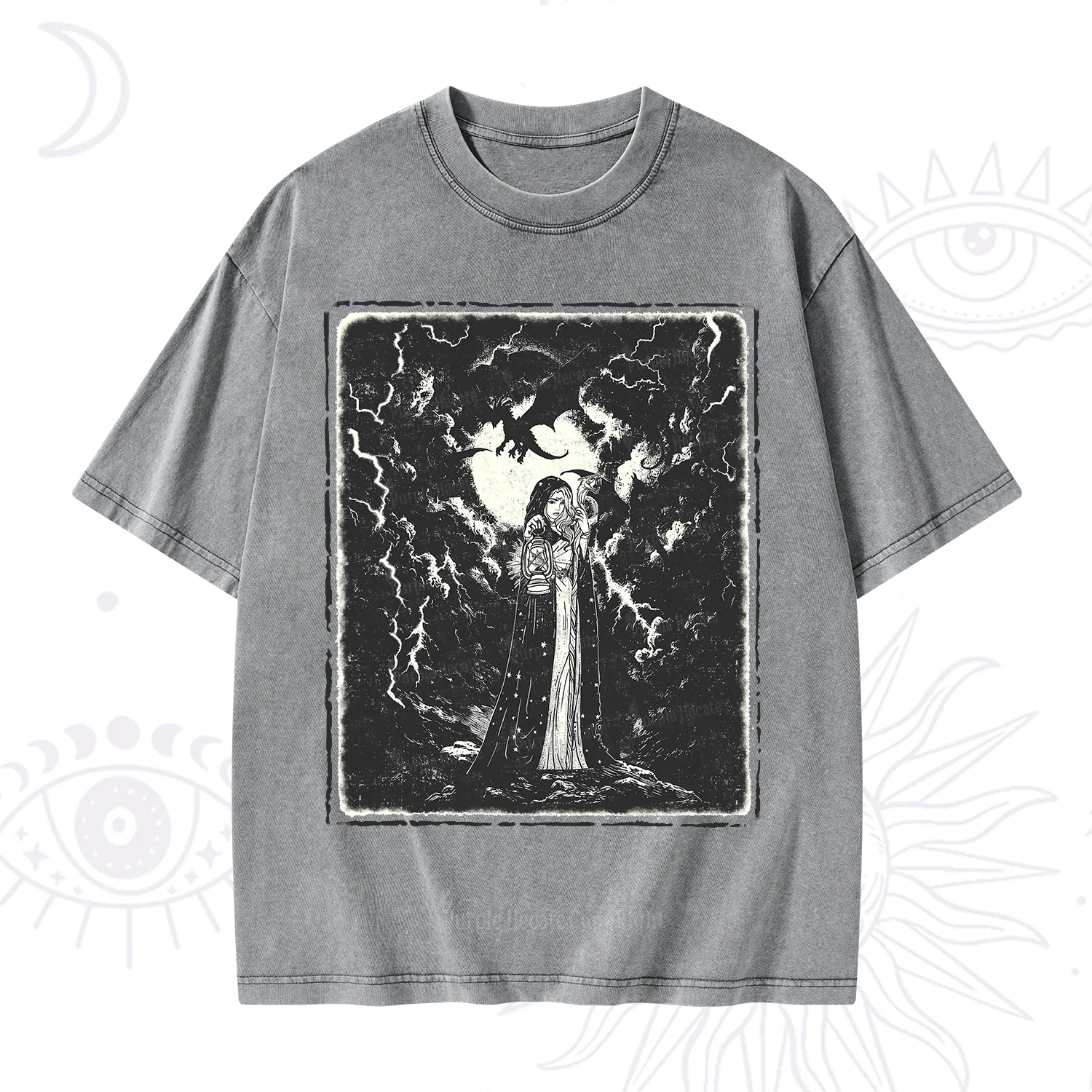 Purplehecate Witches of the Lightning Veil Washed T-Shirt