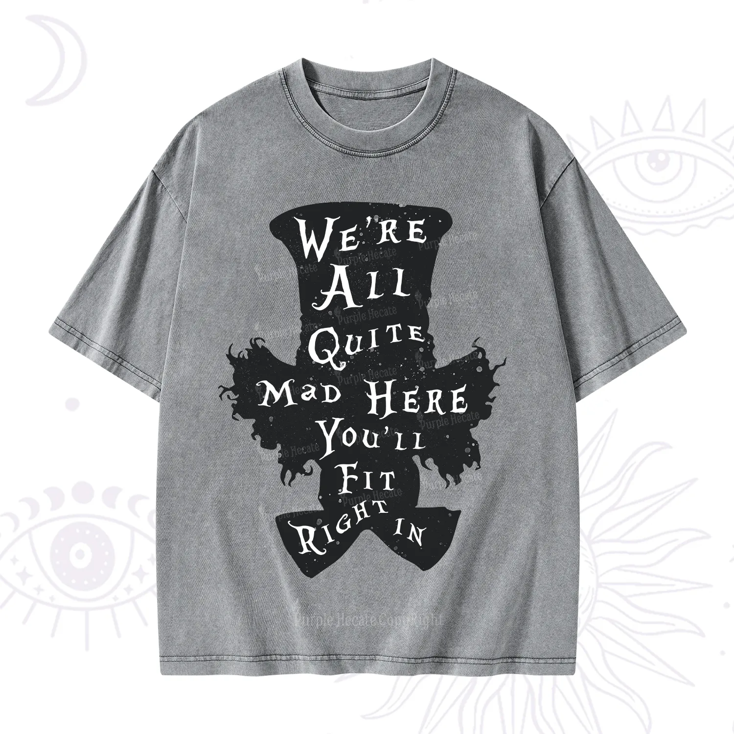 Purplehecate Mad Tea Party Club Washed T-Shirt