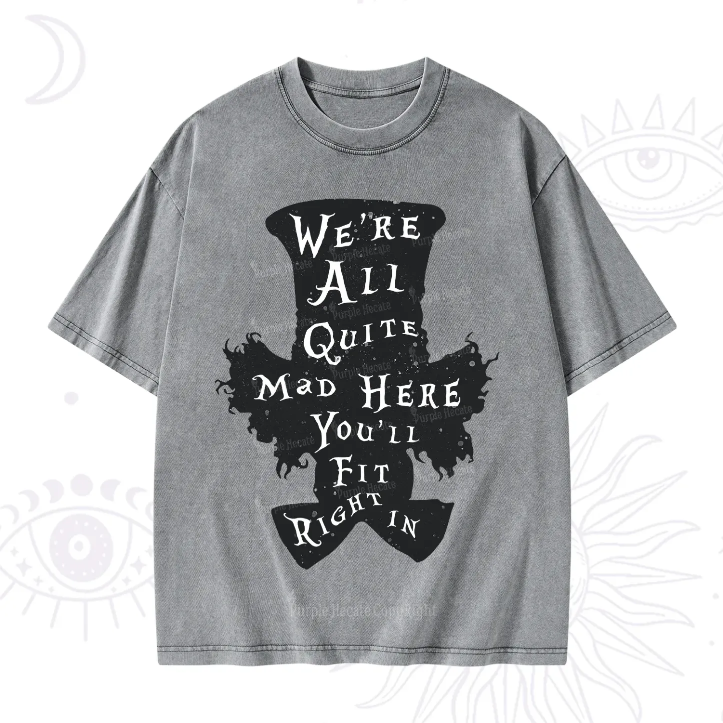 Purplehecate Mad Tea Party Club Washed T-Shirt