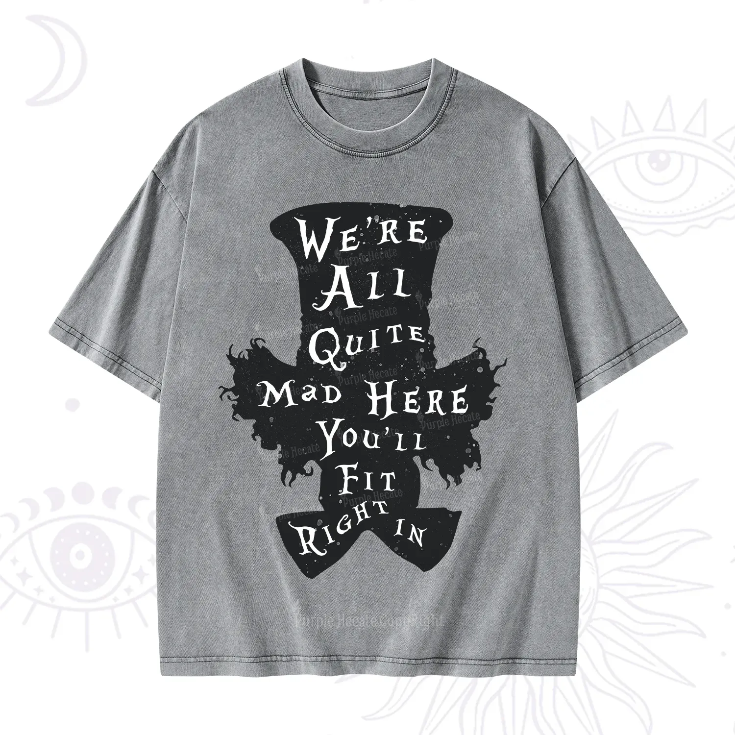 Purplehecate Mad Tea Party Club Washed T-Shirt