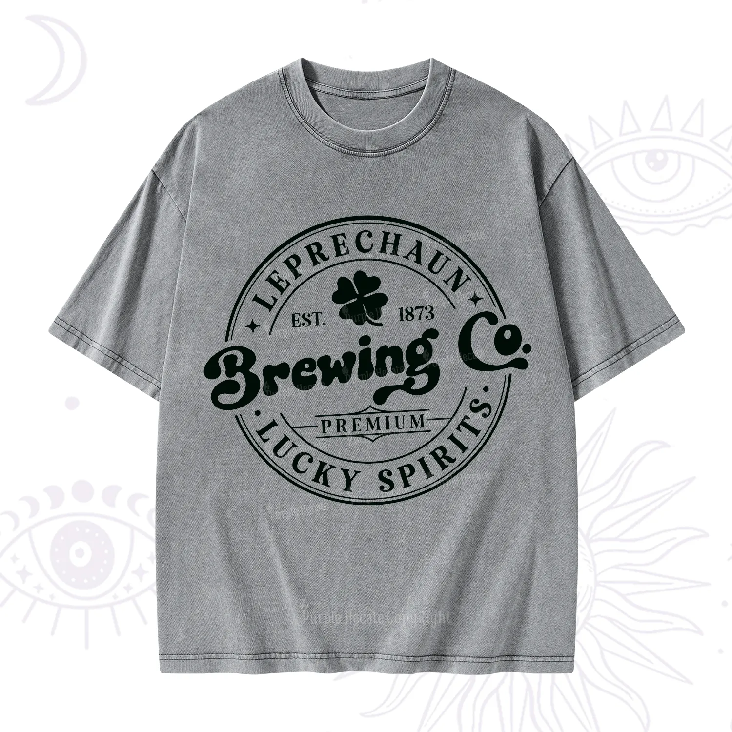 Purplehecate Leprechaun Brewing Co Washed T-Shirt