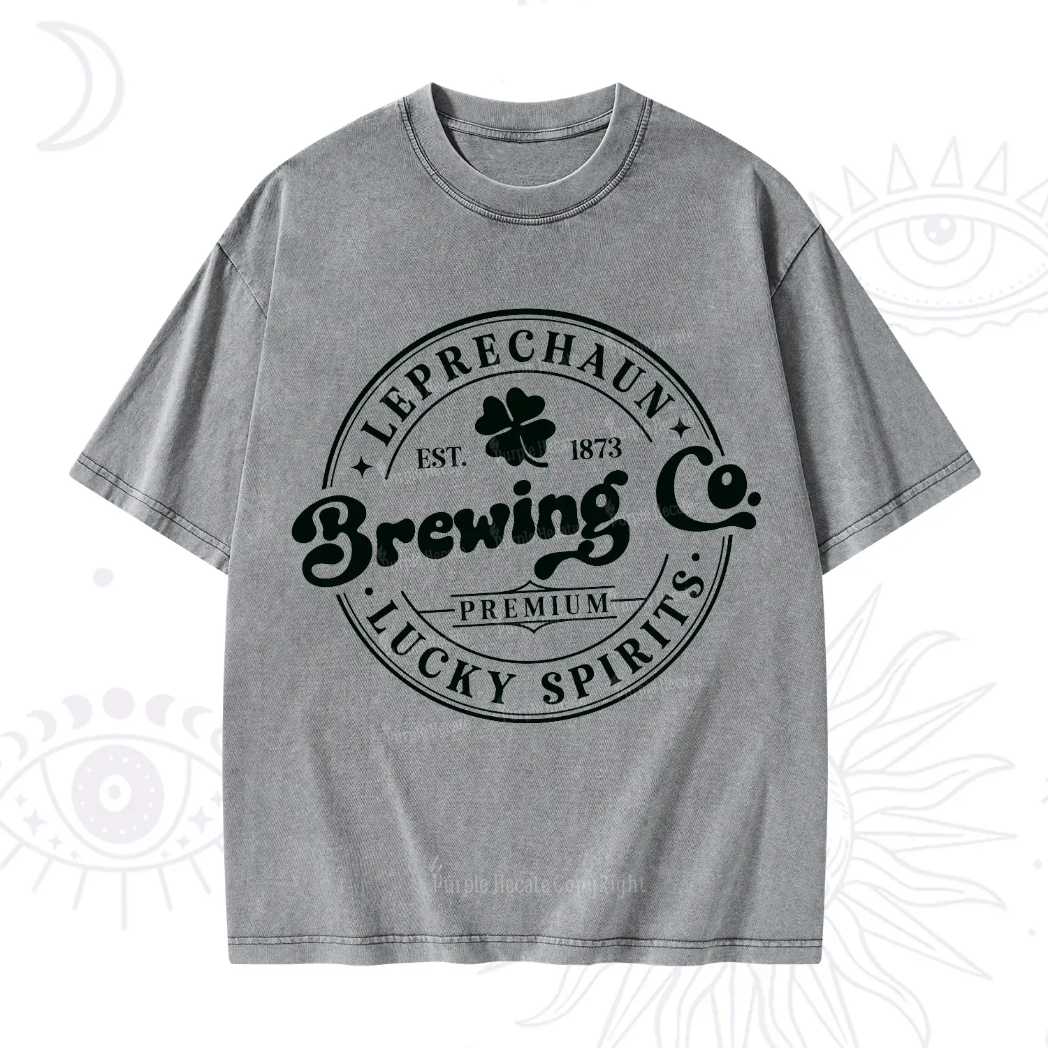 Purplehecate Leprechaun Brewing Co Washed T-Shirt