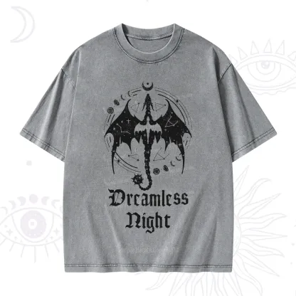 Purplehecate Dreamless Night Dragon Washed T-Shirt