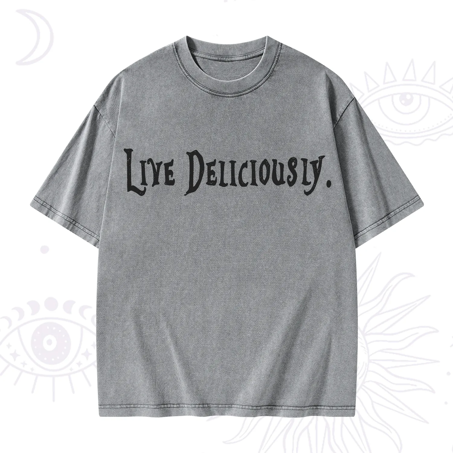 Purplehecate Live Deliciously Washed T-Shirt