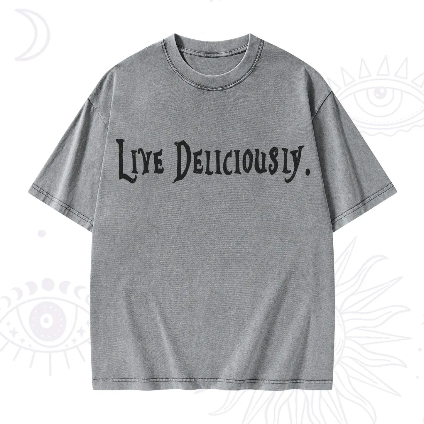 Purplehecate Live Deliciously Washed T-Shirt