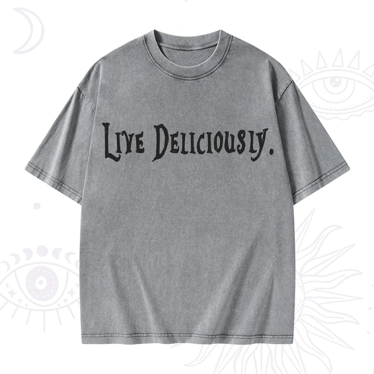 Purplehecate Live Deliciously Washed T-Shirt