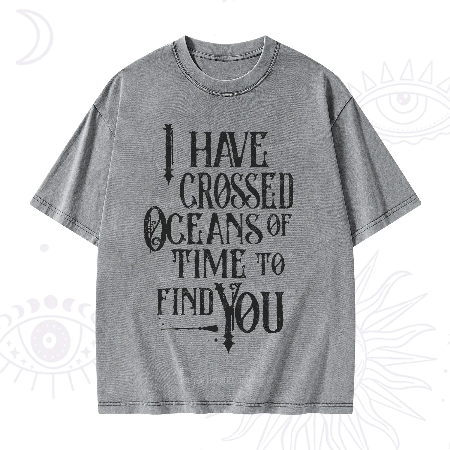 Purplehecate Across Oceans of Time I Found You Washed T-Shirt