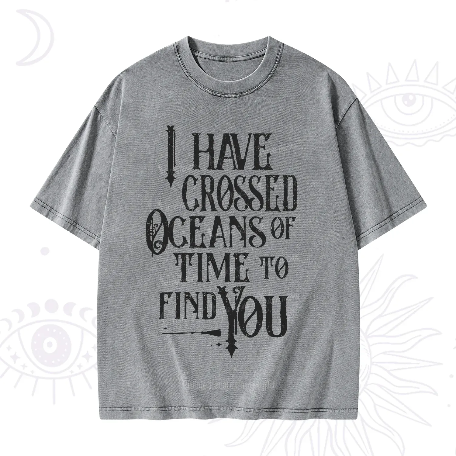 Purplehecate Across Oceans of Time I Found You Washed T-Shirt